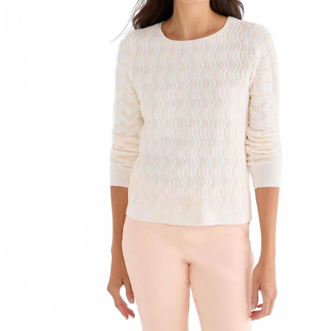 NEW NIC + ZOE alto sweater in neutral